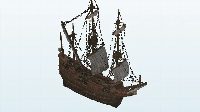 Explore a sailing ship from its hull to its rigging. Demo scene preview.